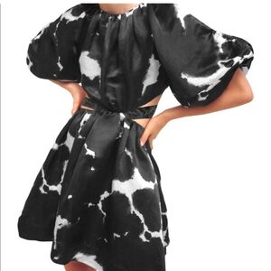 NWT Aje Puff Sleeve Cutout Mini Dress, sz 8